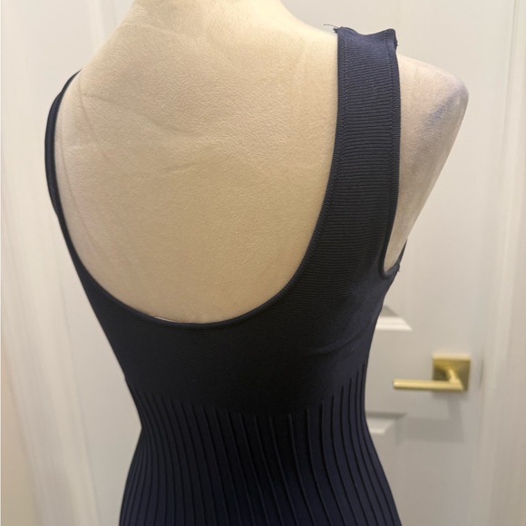 STAUD KNIT DRESS MEDIUM NAVY BLUE KNIT MIDI DRESS - Picture 12 of 12